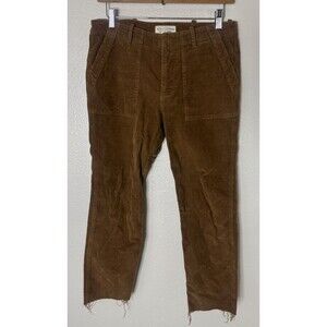 Nili Lotan Jenna Corduroy Pant  Cropped Brown SIze 4